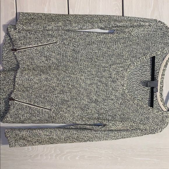 Boutique Grey Sweater w/ Zippers - Picture 1 of 1
